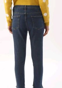 Women Blue Skinny Fit Mid-Rise Mildly Distressed S
