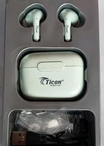 Ticon Bluetooth Earphones (Cyan)