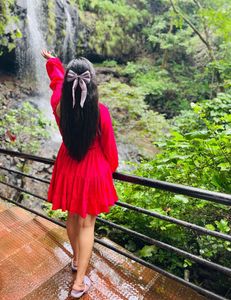 Pink Tiered Mini Dress