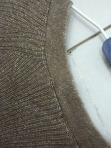 Oversized Brown Knit Cardigan