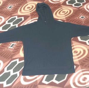 Casual Black Hoodie