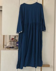 Elegant Teal Embroidered dress