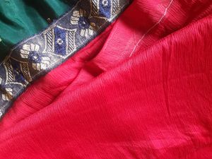 r suit and salwar with red colo