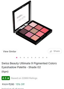 Swiss beauty eyeshadow palette 02