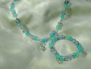 Pinterest Blue Beaded Necklace