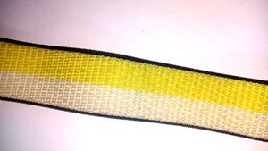 Yellow/White Woven Apple Watch Band