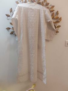 White Embroidered Kurta Set of 4 combo