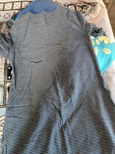 Striped Button-Down Dress