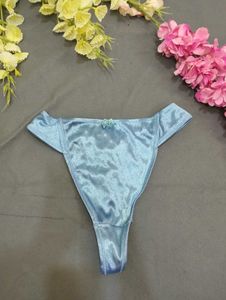 Light Blue Satin Thong💥
