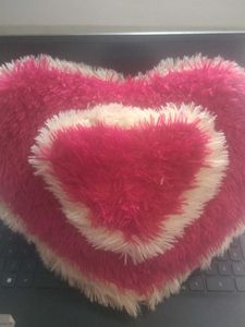 Fluffy Heart Pillow