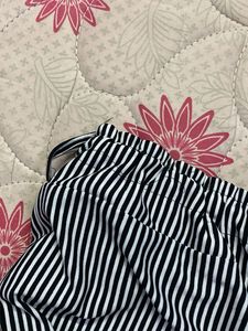 Black And White Stripped Plazzo