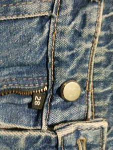 Blue Denim Cargo Jeans