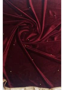 Marron Velvet Dupatta