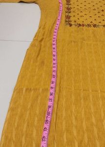 Mustard Embroidered Dress