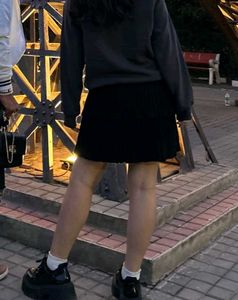 Woolen Mini  Skirt