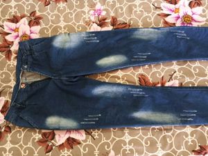 Distressed Denim Jeans