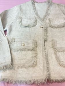 Fringed Tweed Jacket