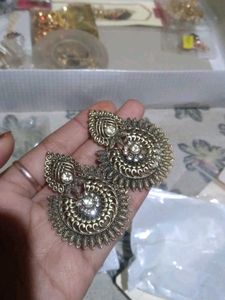 Golden Multi Color Earrings
