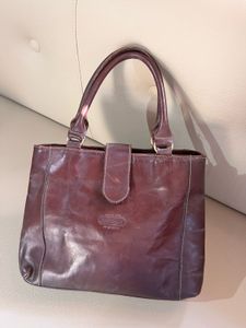 maroon leather  Bag