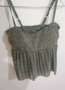 Strappy Peplum Top