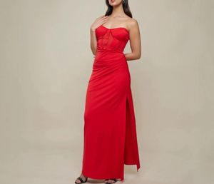 Red Slit Dress
