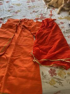 Orange Rajputi Poshak