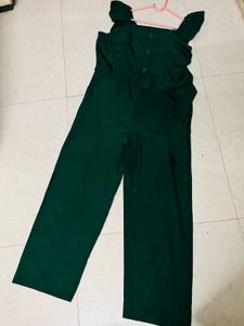 Green Jumpsuit Medium Size