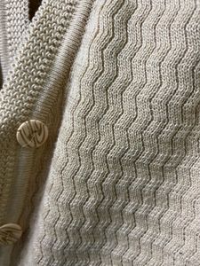 Classic Beige Sleeveless Knitted Cardigan - Unisex