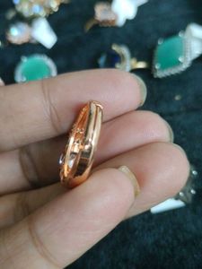 Elegant Rose Adjustable Gold Ring