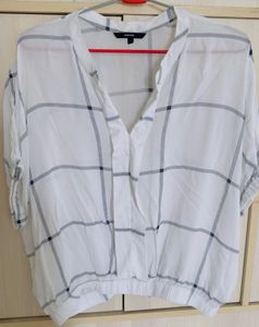 Checkered White Top