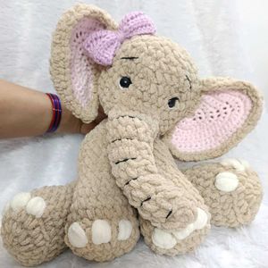 Crochet Elephant Soft Toy 🐘💖