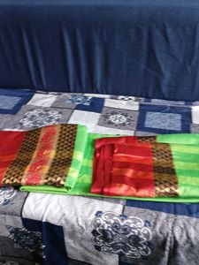 Mysore Saree With Embroidery Border