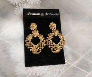 Golden Dangle Earrings