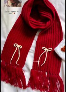 Red Anime Inspired Mikasa Scarf
