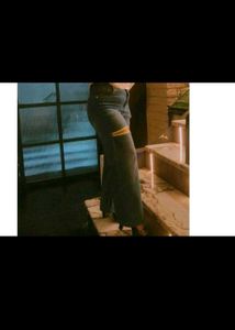 Zipper Detail Denim Pants