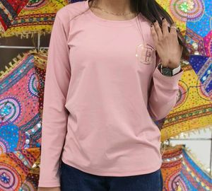 new pink color tshirt back design logo tommy Hilfi