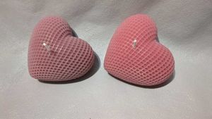 Heart Candles 1 piece rose fragrance