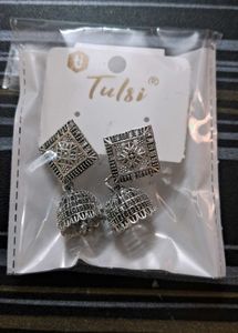 Pack of 3 Earrings Jhumkas Set