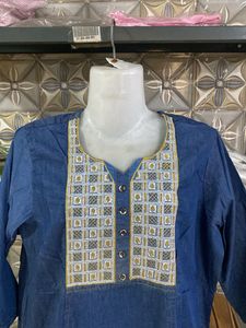 Denim Look Kurta