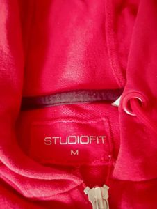 Red Quarter-Zip Hoodie