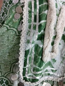 Green Patterned Tunic Dress
