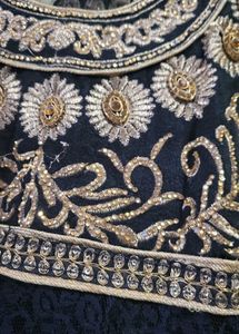 Elegant Ethnic  black Anarkali kurti