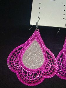 Pink Dangle Earrings