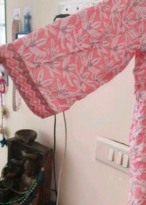 🌸 Soft Cotton Pink Ethnic Set – 3 Piece Combo