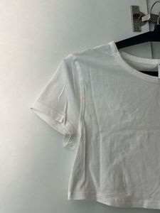 H&amp;M CROPPED JERSEY TOP