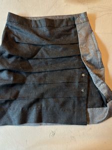 Side Slit With Press Buttons Two Tone Mini