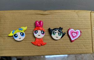 Powerpuff Girls Clay Fridge Magnets