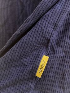 Blue Ribbed Tank Top