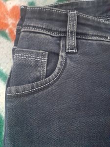 Navy Blue High Waist Bootcut Jeans