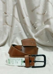 WOODLAND Tan Leather Belt